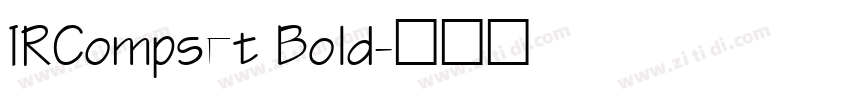 IRCompset Bold字体转换
